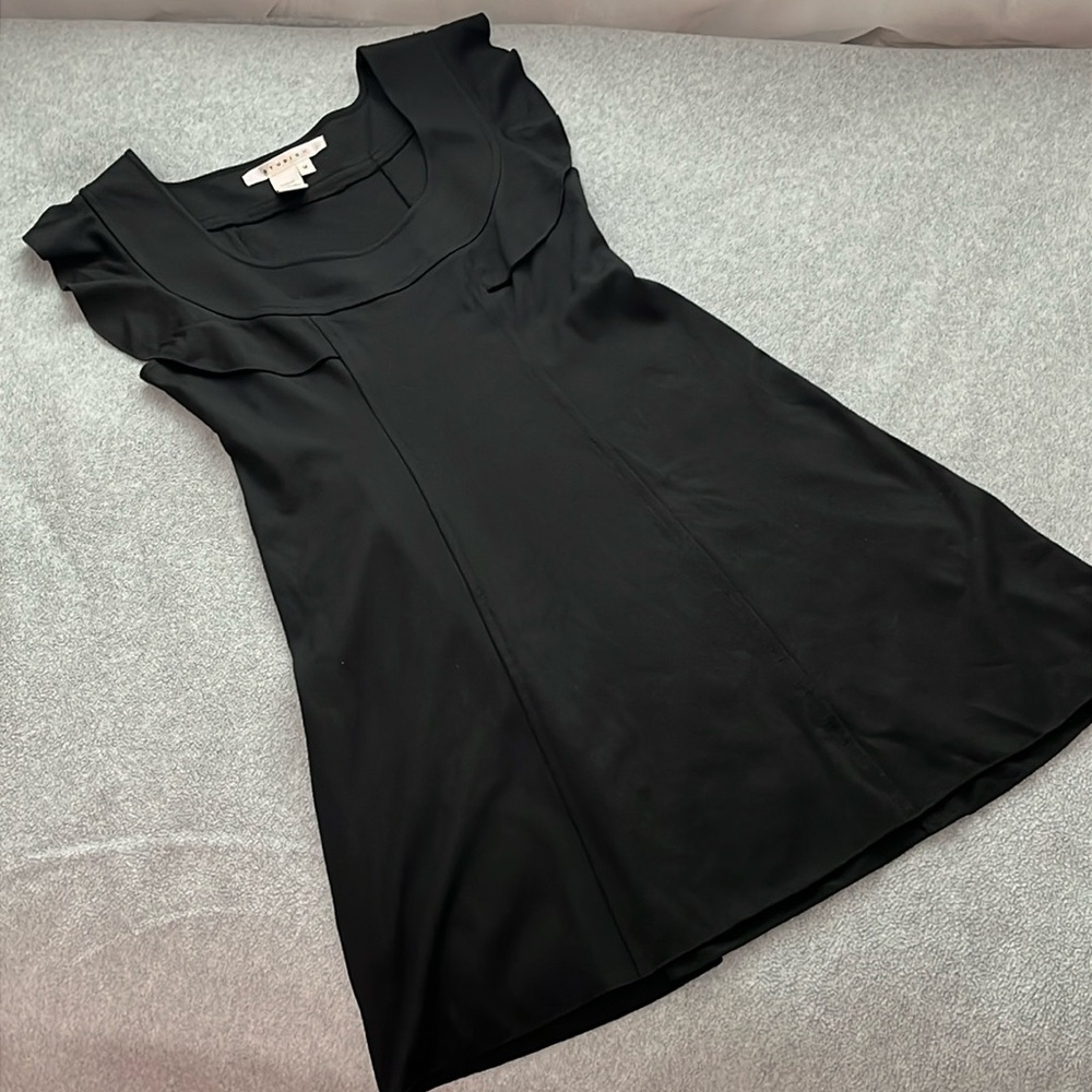 Little Black Dress Medium Ponte Knit Stretch LBD Summer Mini Cocktail Capsule